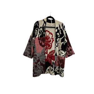 Desigual Cardigan Carcassone Floral Open Front Sweater Kimono Womens Size S
